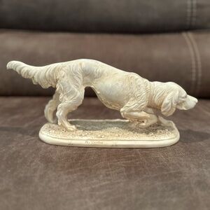 Vintage A. Santini Hunting Dog Sculpture